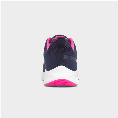 Planetary Womens Navy & Pink Knitted Trainer