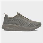 Skechers Bobs Squad Face Off Womens Olive Trainer (Click For Details)