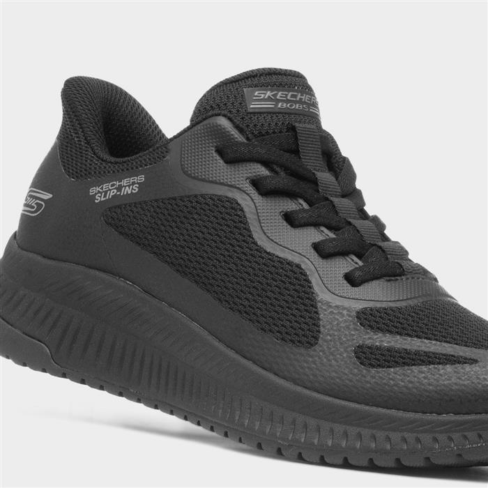 Bobs Squad Slip Ins Womens Black Trainer