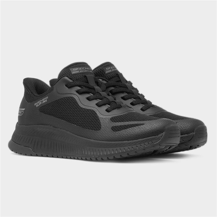 Bobs Squad Slip Ins Womens Black Trainer