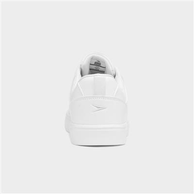 Gravity Womens White Lace Up Trainer