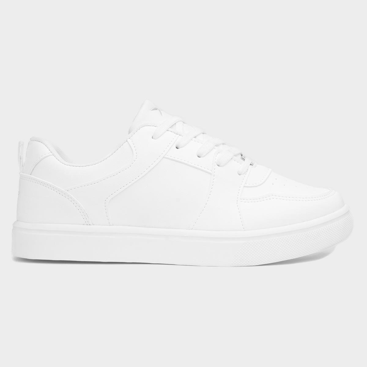 Gravity Womens White Lace Up Trainer