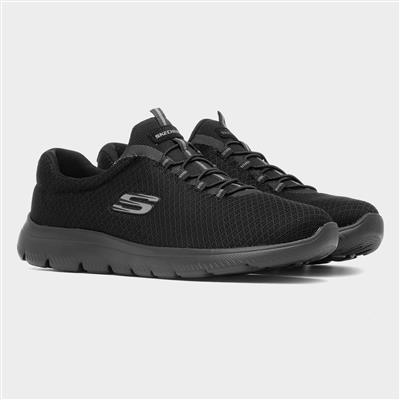 Summits Womens Black Bungee Lace Trainers
