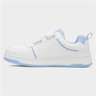 Womens White Easy Fasten Trainer