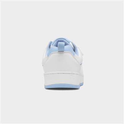 Womens White Easy Fasten Trainer