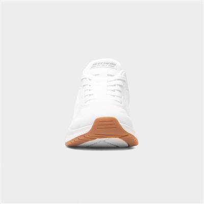 Bobs Squad Slip Ins Womens White Trainer