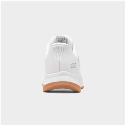 Bobs Squad Slip Ins Womens White Trainer