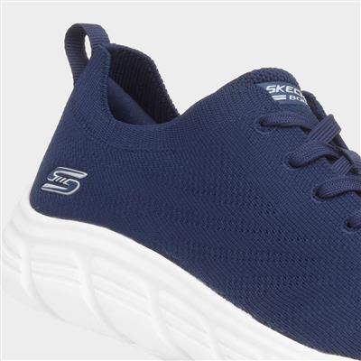 Bobs B Flex Womens Navy Knitted Trainer