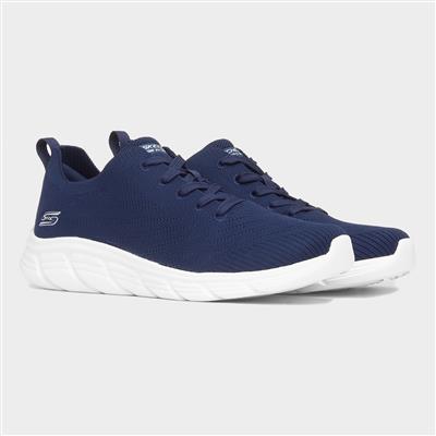 Bobs B Flex Womens Navy Knitted Trainer