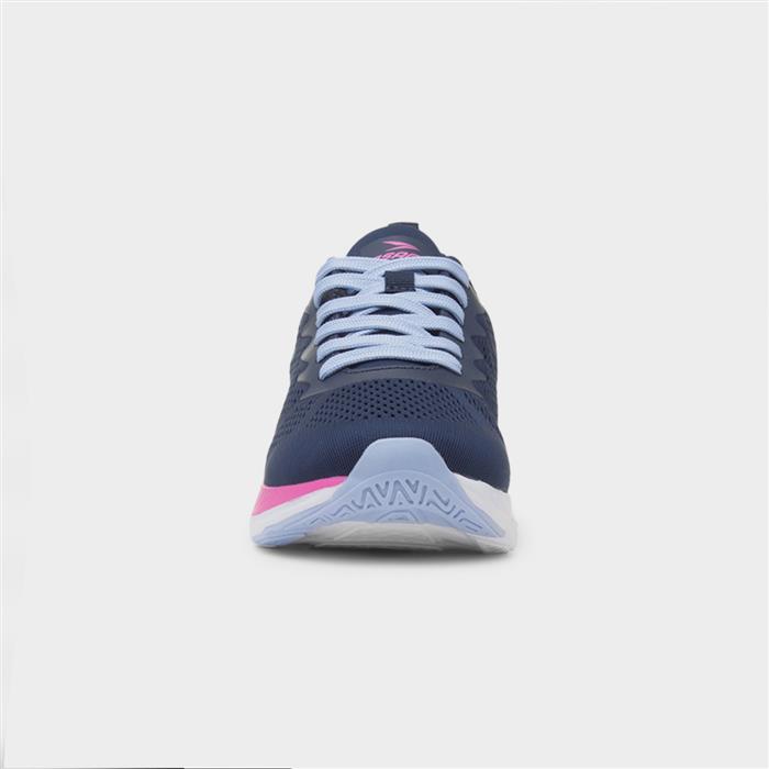 Aldrin Womens Navy Knitted Trainer