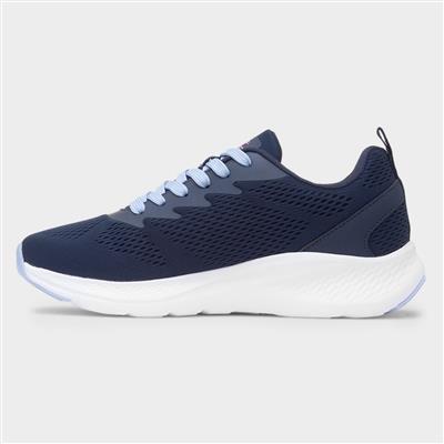 Aldrin Womens Navy Knitted Trainer