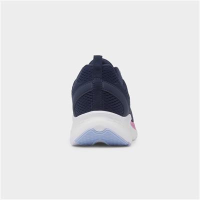 Aldrin Womens Navy Knitted Trainer