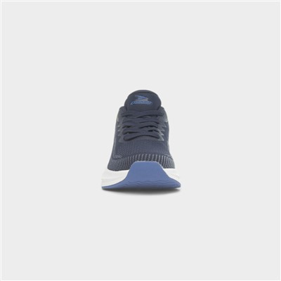 Womens Cosmic Blue Knit Trainer