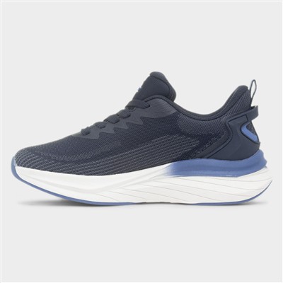 Womens Cosmic Blue Knit Trainer
