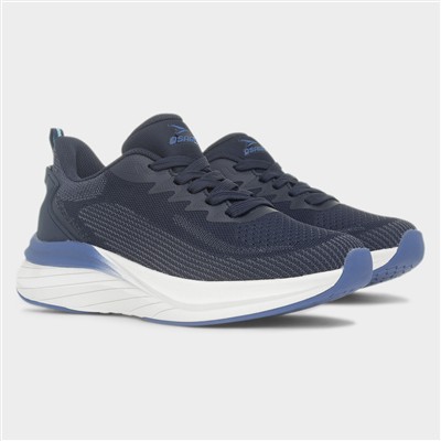 Womens Cosmic Blue Knit Trainer