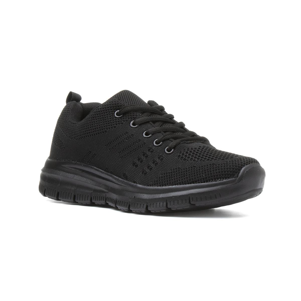 basic lace up flat trainers