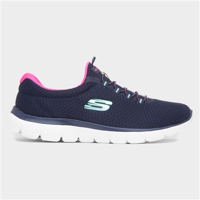 Summits Womens Navy Bungee Lace Trainers