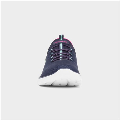 Summits Womens Navy Bungee Lace Trainers