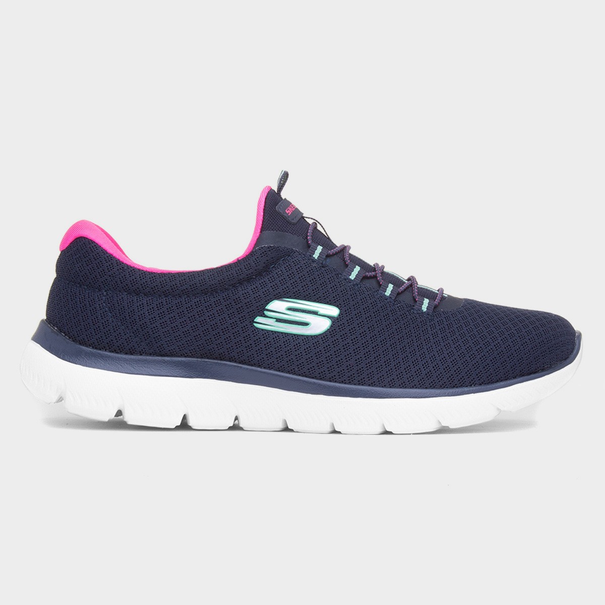 Summits Womens Navy Bungee Lace Trainers