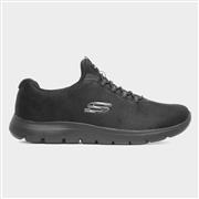 Skechers Summits Oh So Smooth Womens Black Trainer (Click For Details)