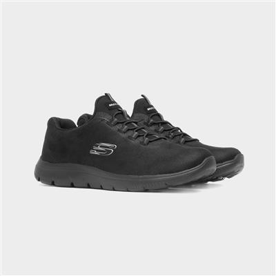 Summits Oh So Smooth Womens Black Trainer