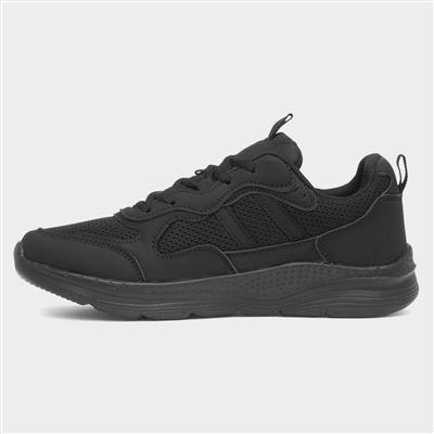 Hudson Womens Black Mesh Trainer