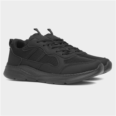 Hudson Womens Black Mesh Trainer