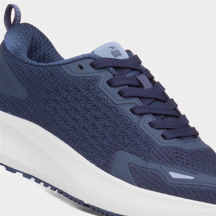 Enterprise Womens Navy Knitted Trainer