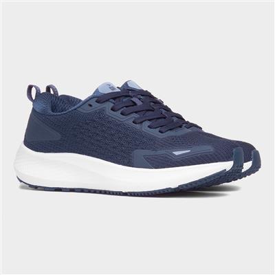 Enterprise Womens Navy Knitted Trainer