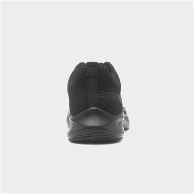Planetary Womens Black Lace Up Trainer