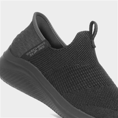Skechers Slip Ins Ultra Flex Womens Black Trainer-84088