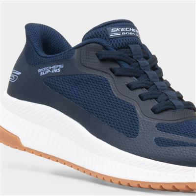 Bobs Squad Slip Ins Womens Navy Trainer