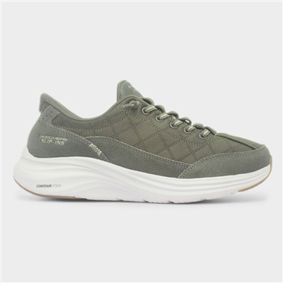 Womens Olive Contour Cozy Fit Trainers