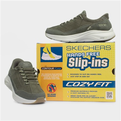 Womens Olive Contour Cozy Fit Trainers