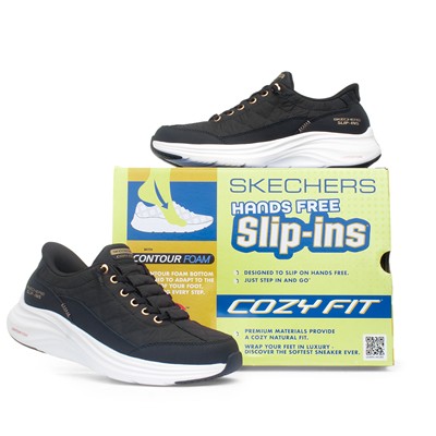 Slip Ins Cozy Fit Womens Black Trainer