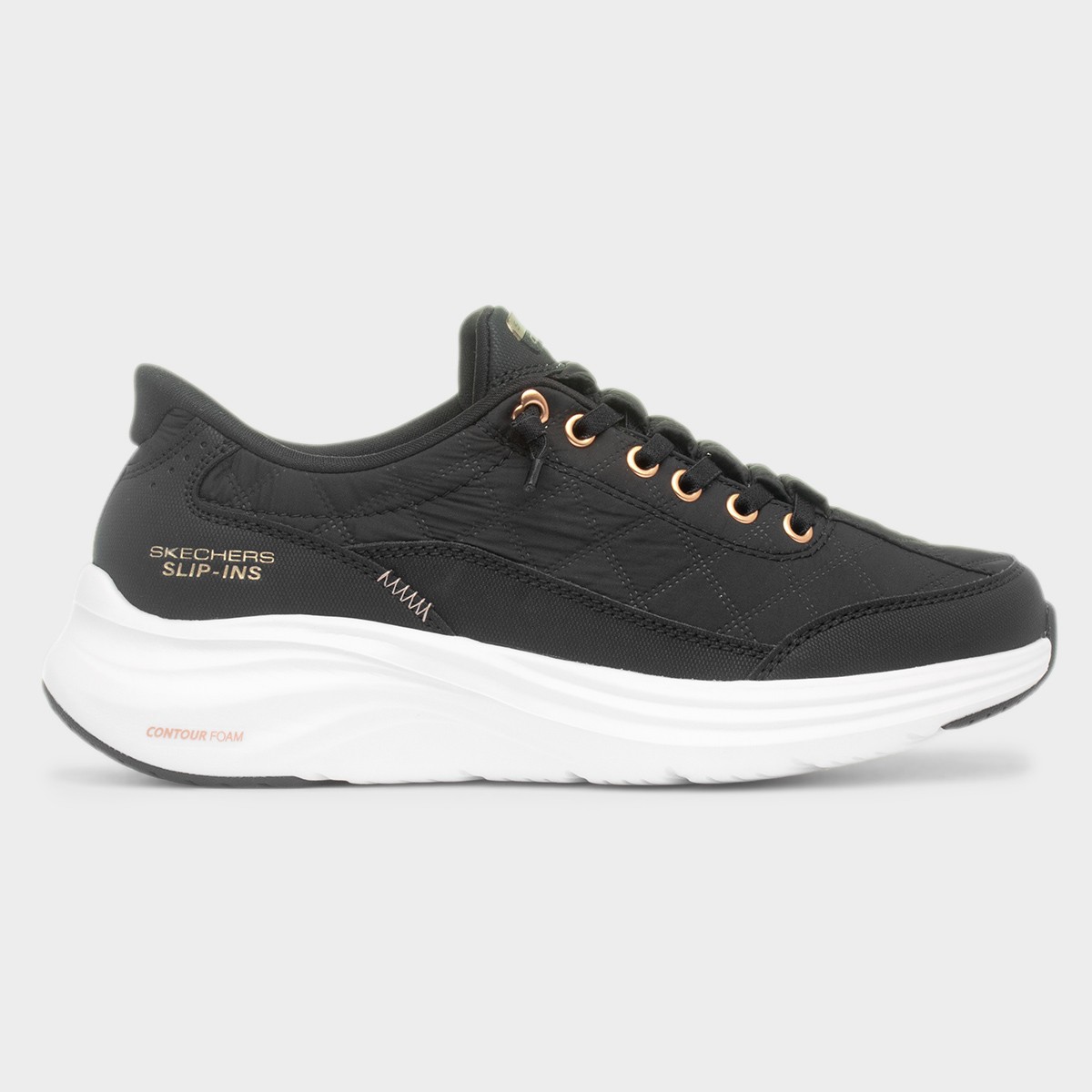 Contour Womens Black Slip On Trainer