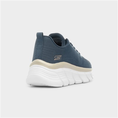 Bobs B Flex Womens Navy Lace Up Trainer
