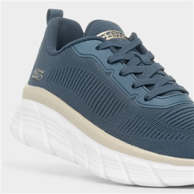 Bobs B Flex Womens Navy Lace Up Trainer