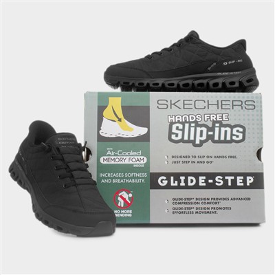 Womens Black Glide-Step Vegan Trainers