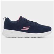 Skechers Go Walk Joy Violet Womens Navy Trainer (Click For Details)