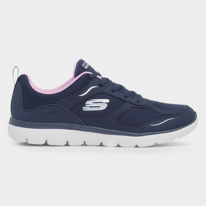 Summits Womens Navy Lace Up Trainer
