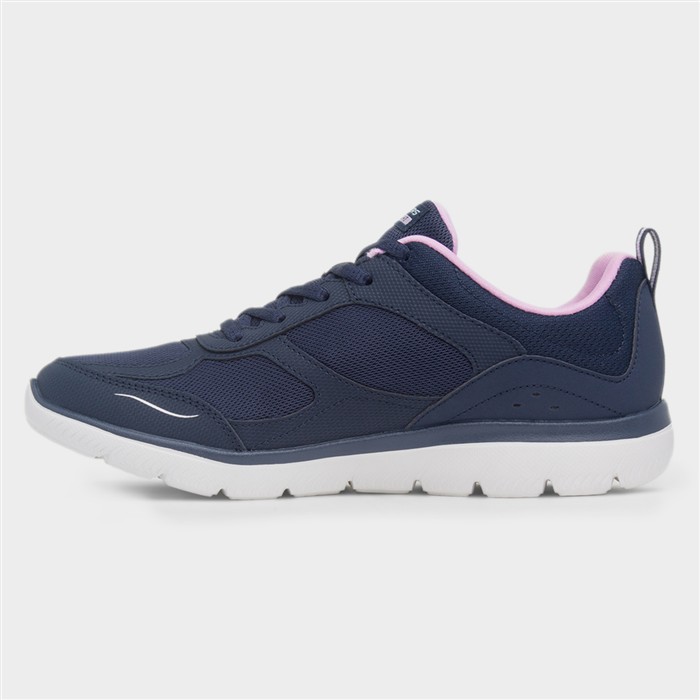 Summits Womens Navy Lace Up Trainer