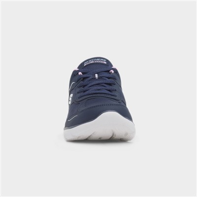 Summits Womens Navy Lace Up Trainer