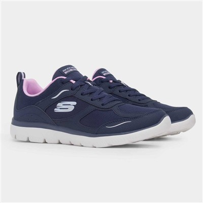 Summits Womens Navy Lace Up Trainer