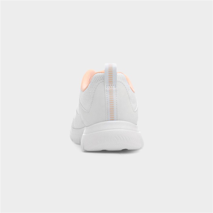 Summits Womens White Lace Up Trainer