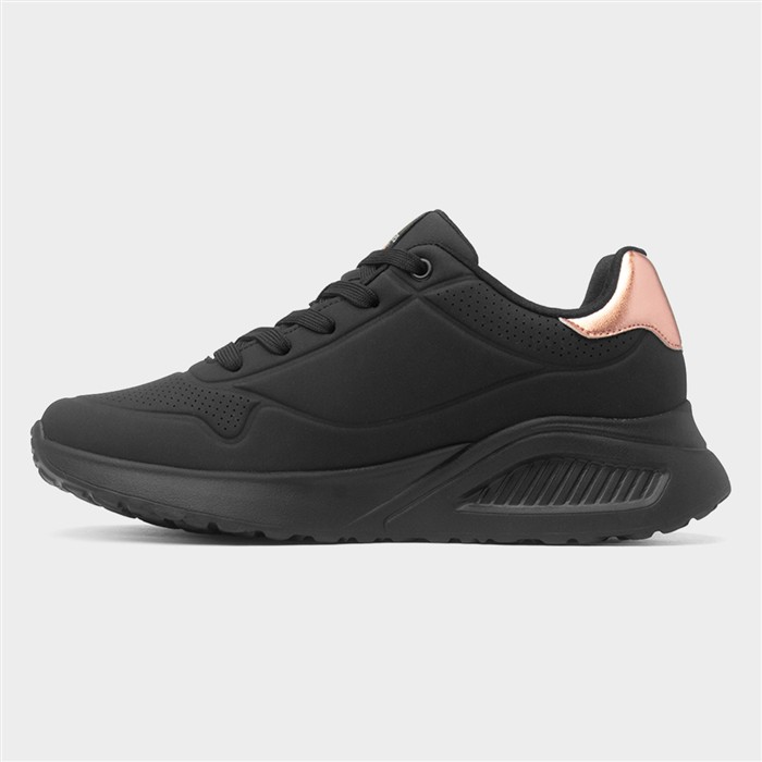 Uno Lite Shimmer Womens Black Trainer