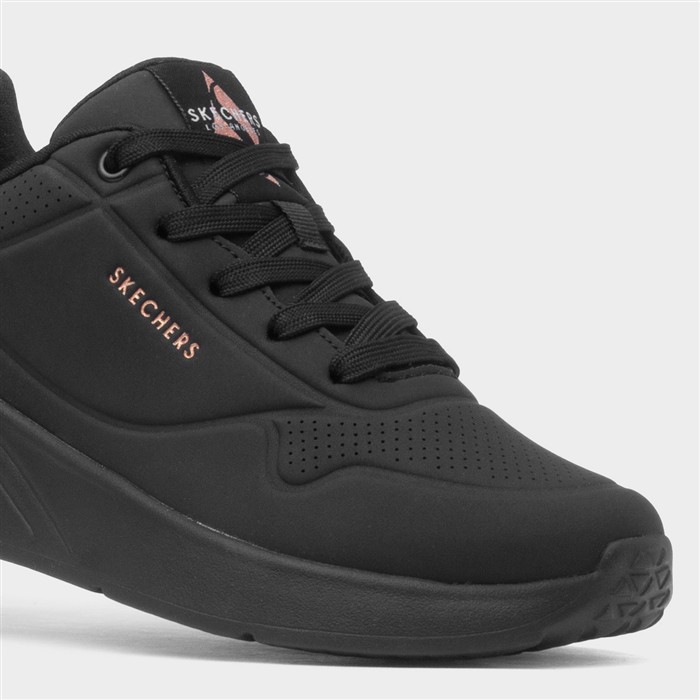 Uno Lite Shimmer Womens Black Trainer