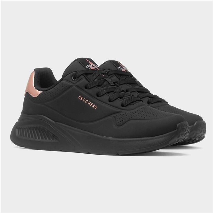 Uno Lite Shimmer Womens Black Trainer
