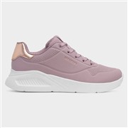Skechers Uno Lite Shimmer Womens Mauve Trainer (Click For Details)