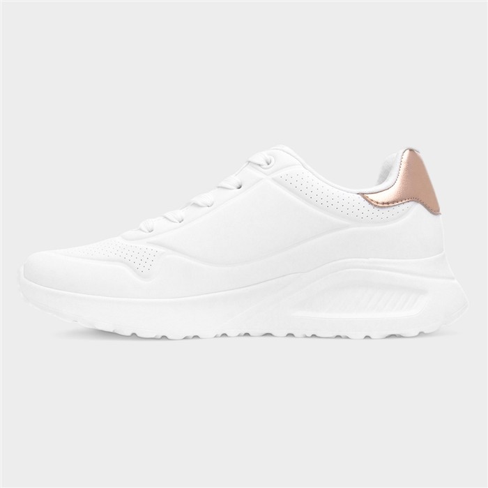 Uno Lite Shimmer Womens White Trainer
